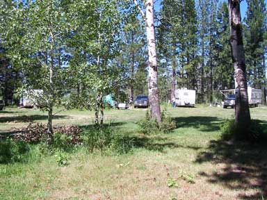 Picture of the RV park with full hook-ups.